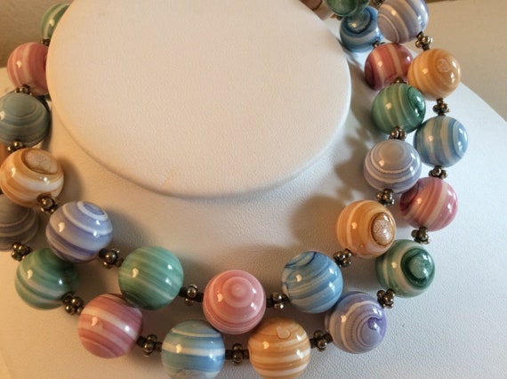 Fun Vintage Pastel Swirl "Candy Crush" Striped Jaw