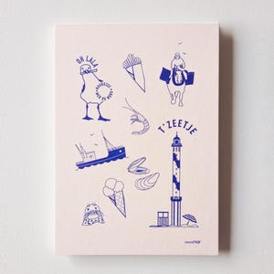 Postal Oh Lala La Mar do Norte + capa - risoprint - Bélgica
