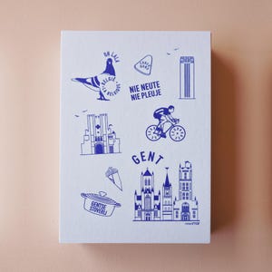 Postal Oh lala Gante azul - risoprint + portada