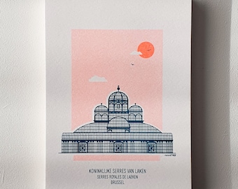 Postcards Serres Royales, Brussels - risoprint