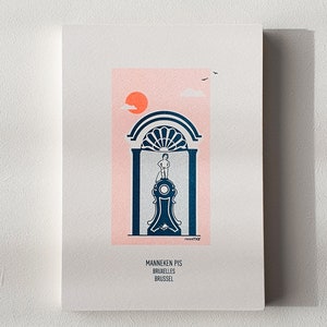 Carte postale Manneken Pis, Bruxelles - risoprint