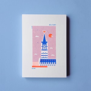 Postal Belfort Gante - risoprint + portada