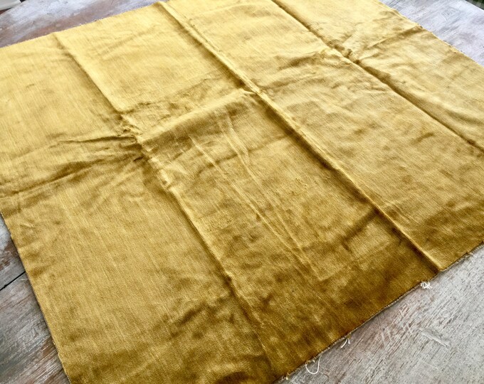 Pair of Gold VELVET Upholstery Fabric Remnants Mid Century Etsy