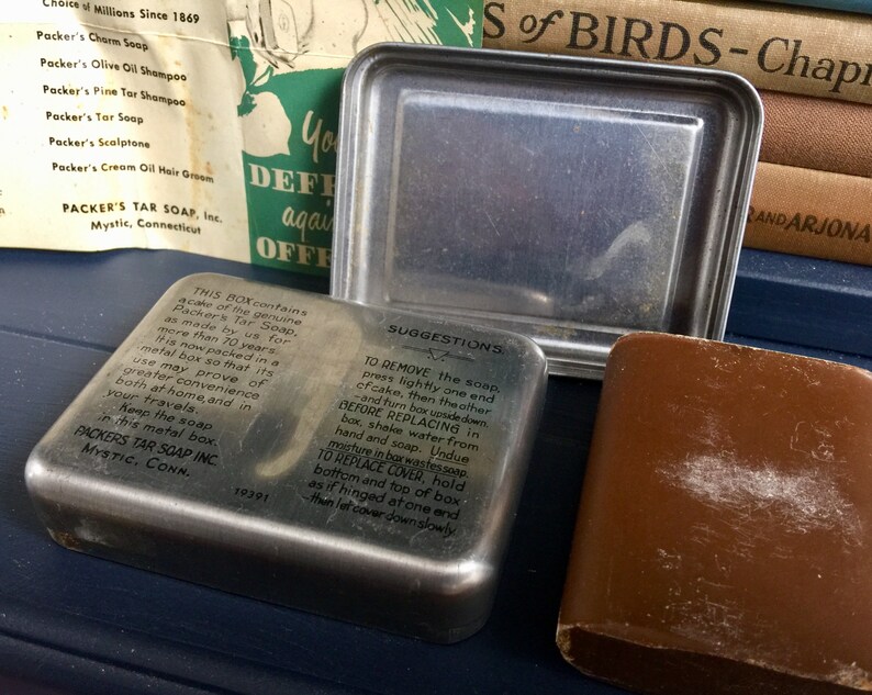 NOS Pino Tar Jabón Vintage Publicidad Gráficos PACKERS Caja de | Etsy