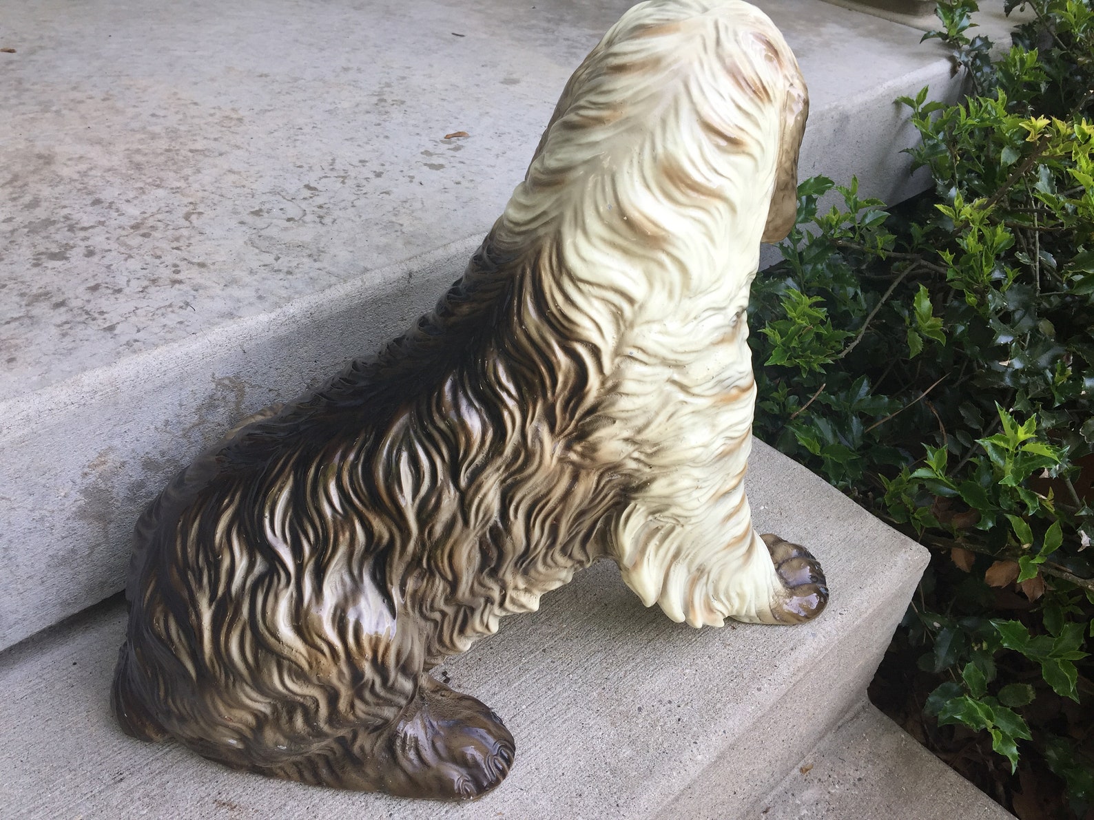 Life Size RESIN Dog Vintage Handcrafted Faux Chalkware Animal Etsy