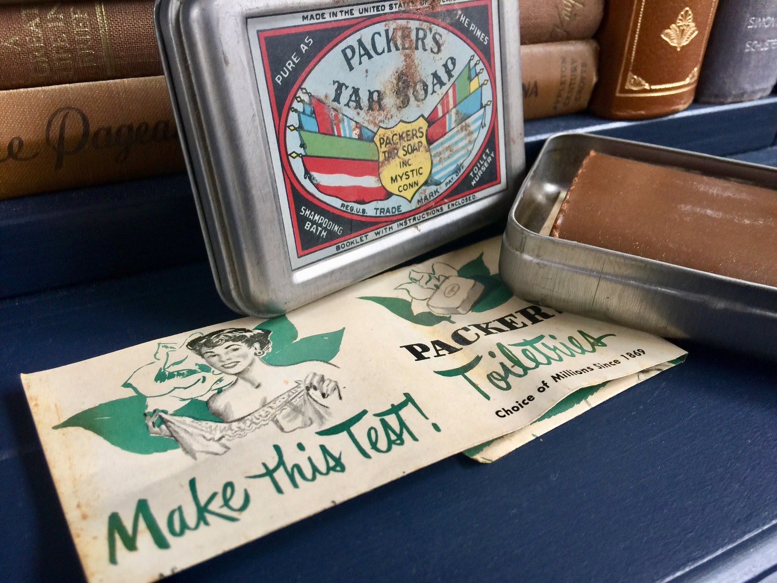 NOS Pino Tar Jabón Vintage Publicidad Gráficos PACKERS Caja de | Etsy