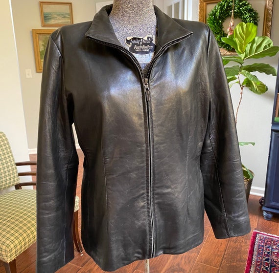 LAMBSKIN Black Leather Jacket 