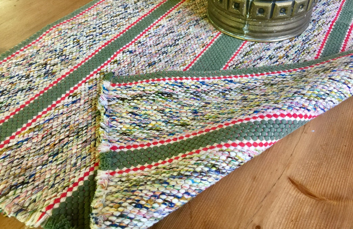 Alfombra densamente tejida modern nordic textil vintage fibra | Etsy