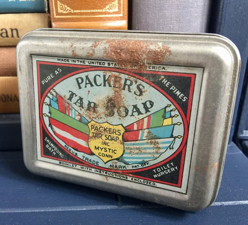 NOS Pino Tar Jabón Vintage Publicidad Gráficos PACKERS Caja de | Etsy