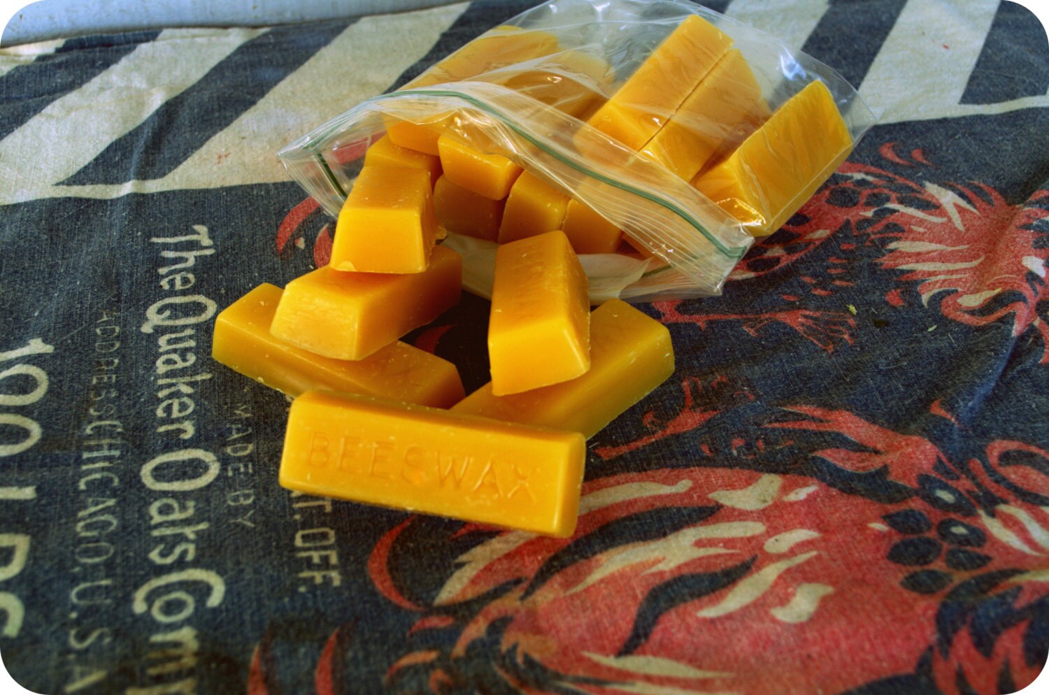 Bulk Yellow Beeswax Block or Pellets Pure & Local USA 