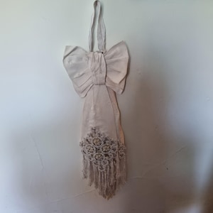 Antique 19th Century French Holy Communion Traditional Boe Arm band..Brassard..tassels