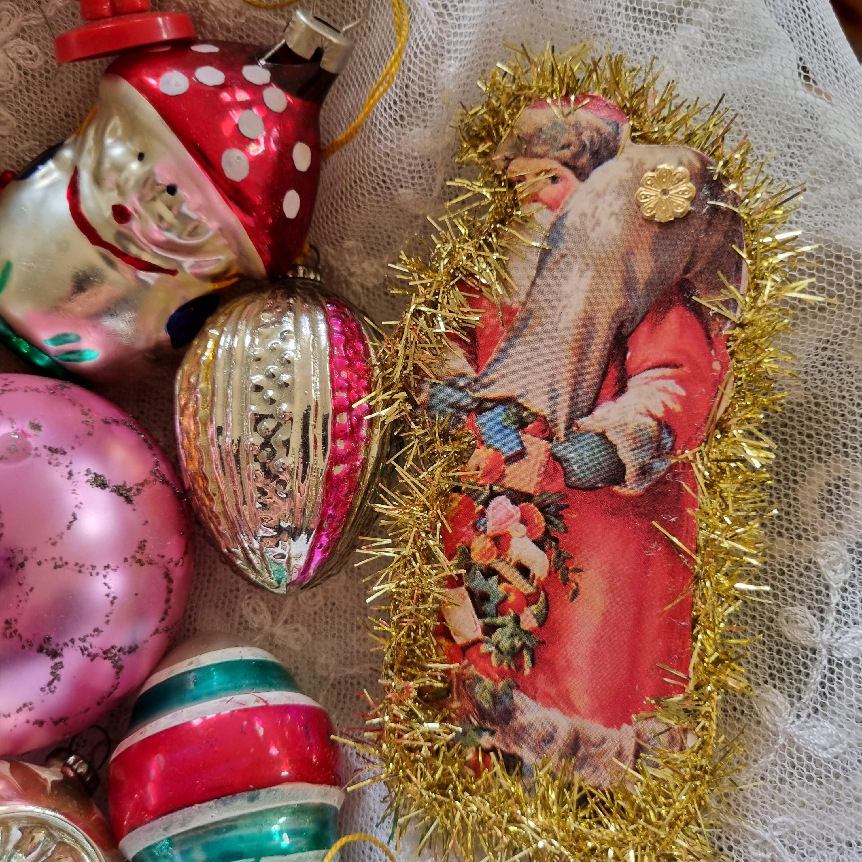 Vintage Antique Christmas German and Polish Christmas Ornaments