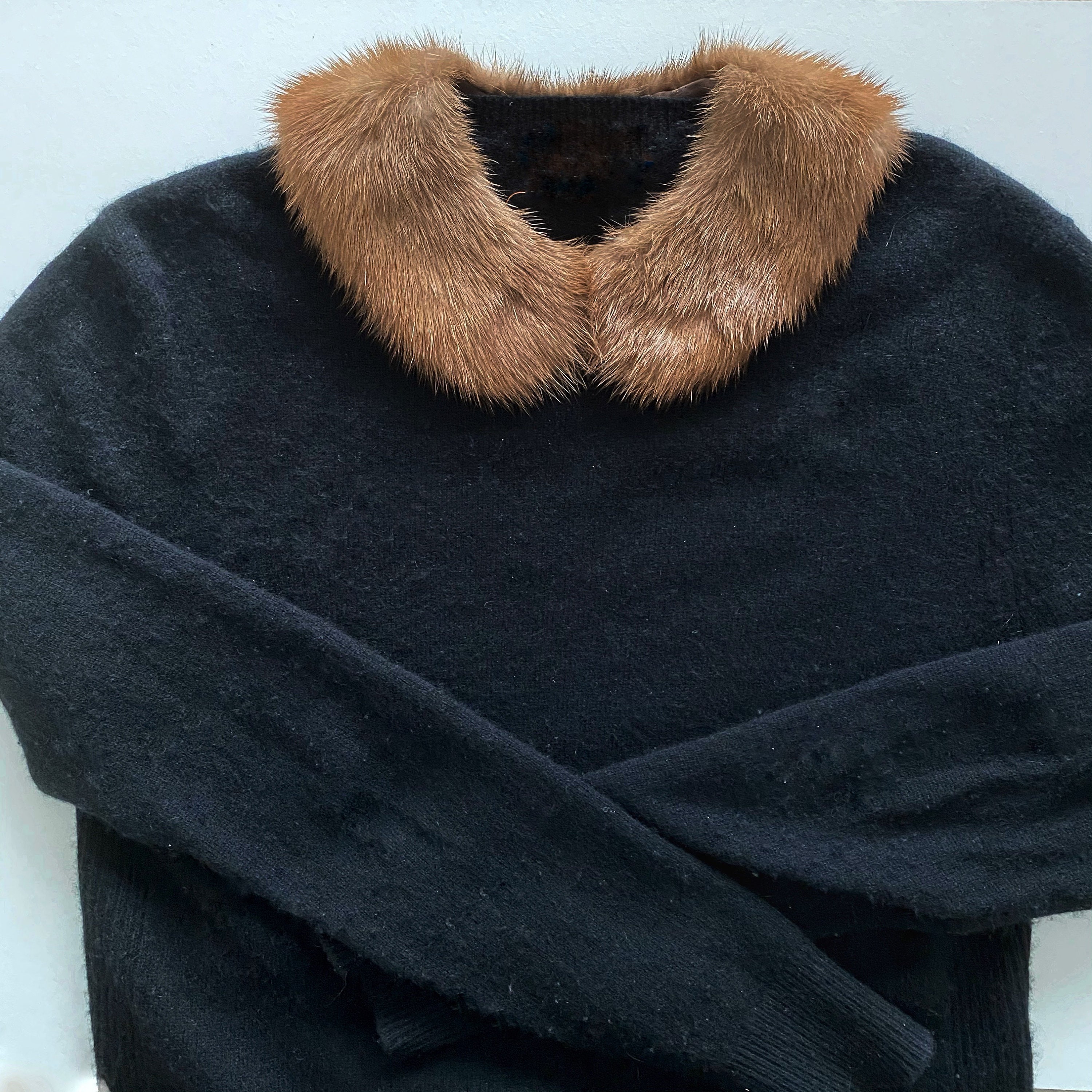 Vintage Fur Collar Mink Fur Detachable Collar Etsy