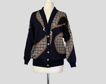 Vintage Aquascutum Sweater Equestrian 