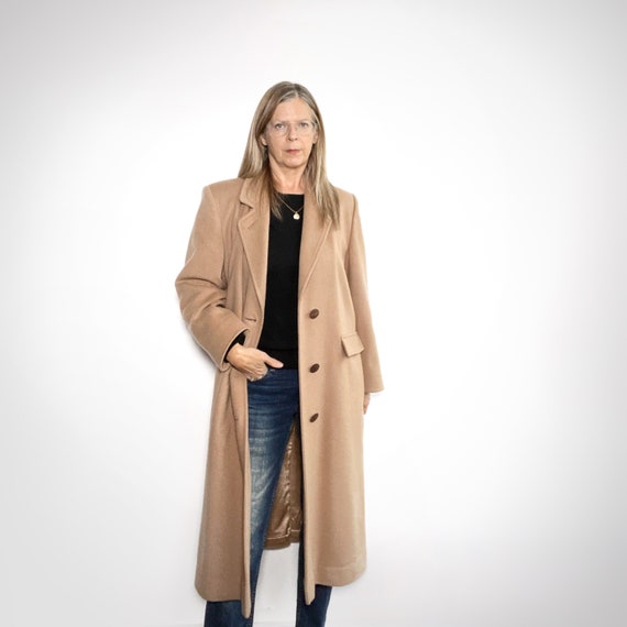 Classic Wool Coat, Preppy Camel Winter Coat