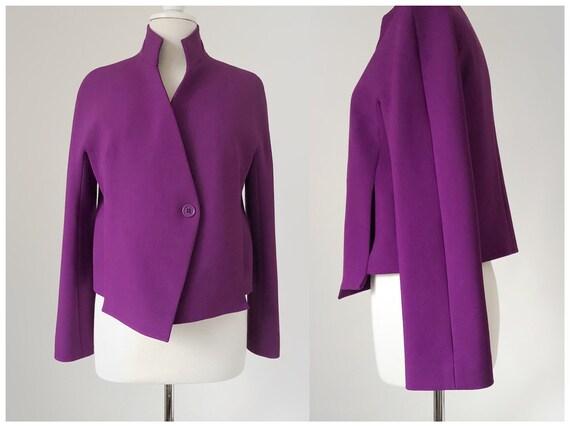 anne klein asymmetrical jacket
