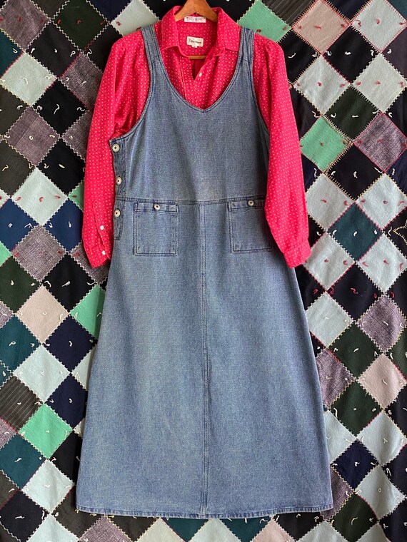 Denim Chore Dress, Long Jumper Dress