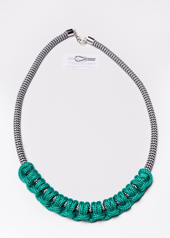 Items similar to rope necklace, macrame necklace, statement necklace
