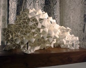 Geometric PVC-Paper and Wood sculpture