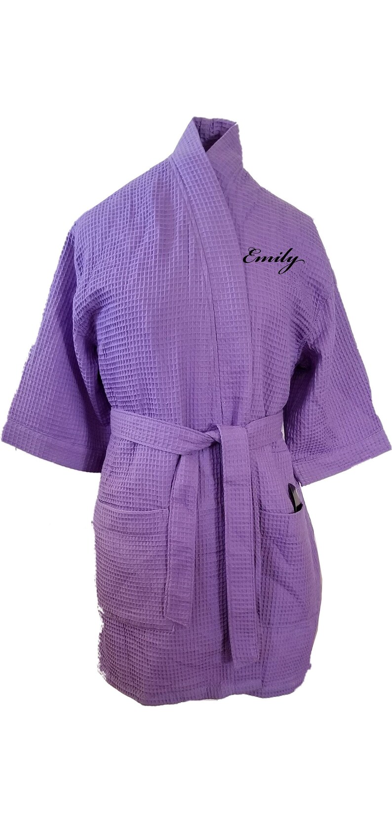 personalised waffle robe