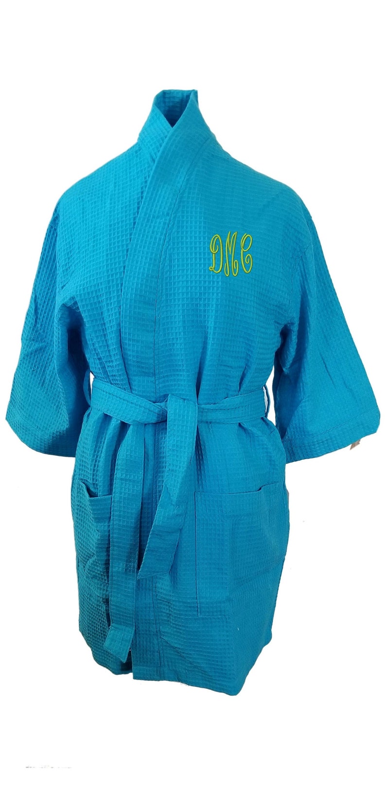 personalised waffle robe