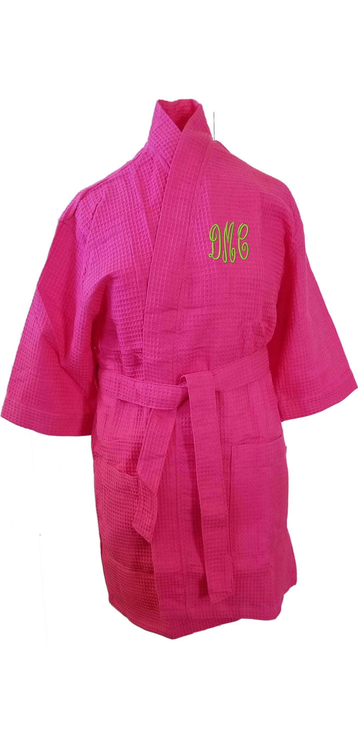 Monogrammed Bathrobe Personalized Robe Cotton Waffle Robes Hot Etsy