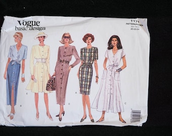 vogue pattern 1121 vogue basic design etsy