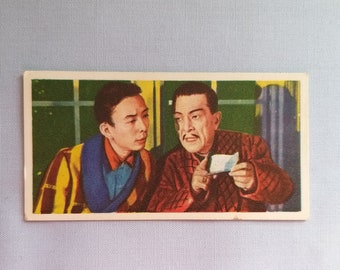 Vintage Mr Softee Confectionary Trading Card-T.V. Personalities 1960s-Carrol Naish in Charlie Chan-No 19