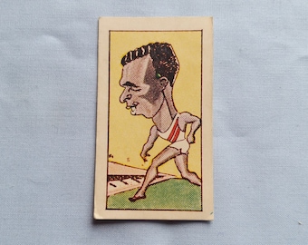 Vintage Clevedon Confectionary Trading Card-Sweet Cigarettes-Charles Dumas U.S.A-Story of The Olympics -No 48