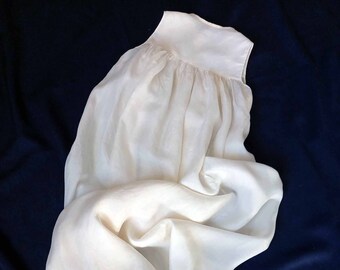 Vintage Baby Christening Gown-40"Long-Lined Bodice-Handsewn-1930s-Suit Antique Doll