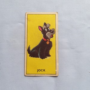 Cartão comercial de confeitaria vintage Barratt - Mickeys Sweet Cigarettes-Jock-No 13