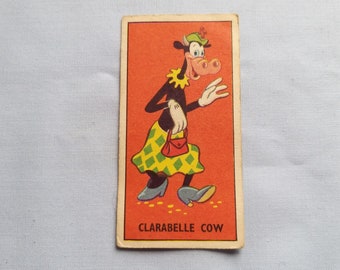 Vintage Barratt Confectionary Trading Card-Mickeys Sweet Cigarettes-Clarabelle Cow-No 4