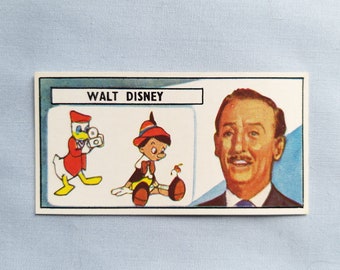 Lyons Maid Trade Card-Famous People-Walt Disney-No 42