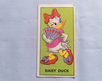Vintage Barratt Confectionary Trading Card-Mickeys Sweet Cigarettes-Daisy Duck-No 35