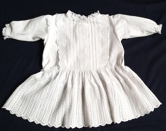 Edwardian Handmade Baby Dress-Toddler Child Dress-1910