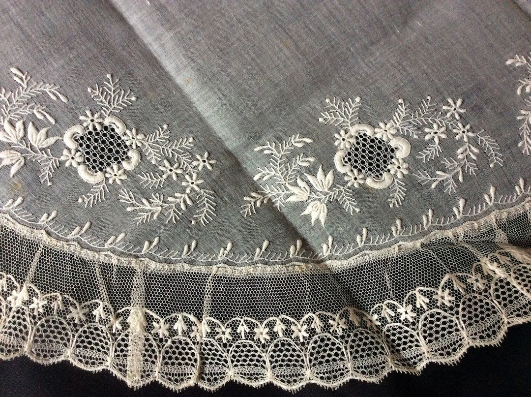 Victorian Laceayrshire Embroiderymuslin Collarwhitework Collarhand