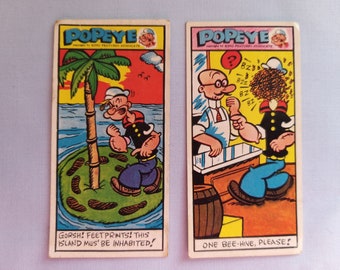 Primrose Sweet Cigarette Cards-Popeye-1960s-No 19-No 39