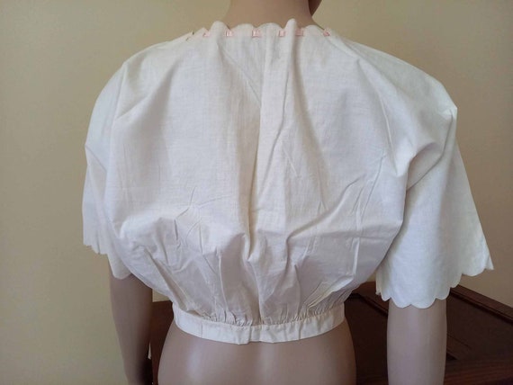 Edwardian Camisole-Corset Cover-Blouse-Hand Embro… - image 5