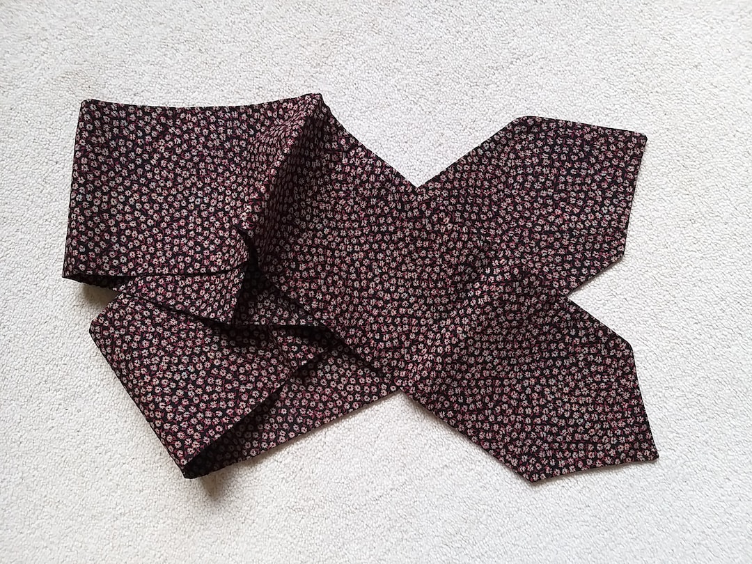 Vintage Mens Neck Scarf1960sfloralmodpolyester Neck Etsy