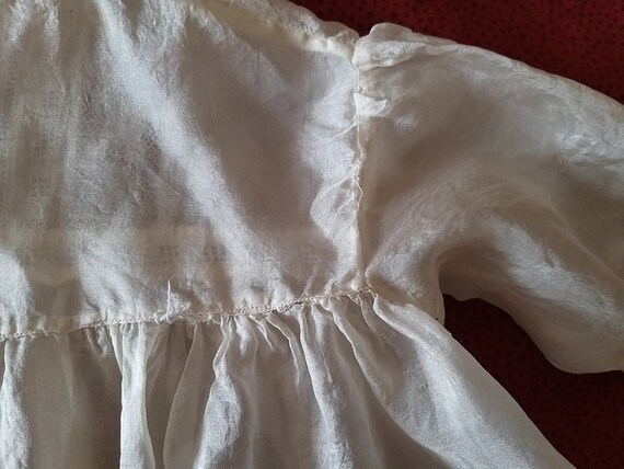 Edwardian Babys Silk and Lace Dress-Christening G… - image 10