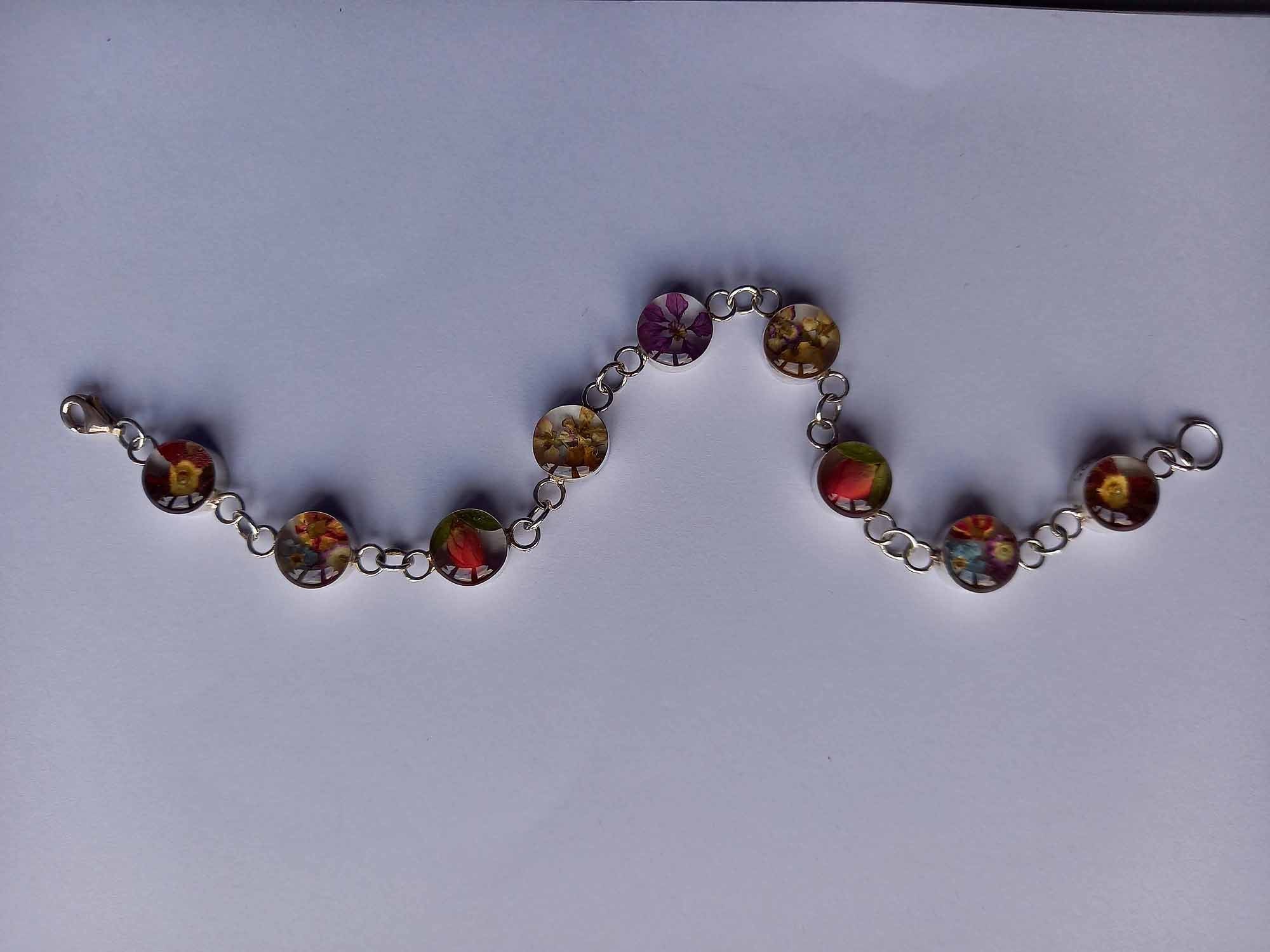 Senza Prezzo di Riserva - Bracciale Argento Granato - Fatto a mano e raffinato