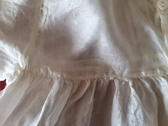 Edwardian Babys Silk and Lace Dress-Christening G… - image 8
