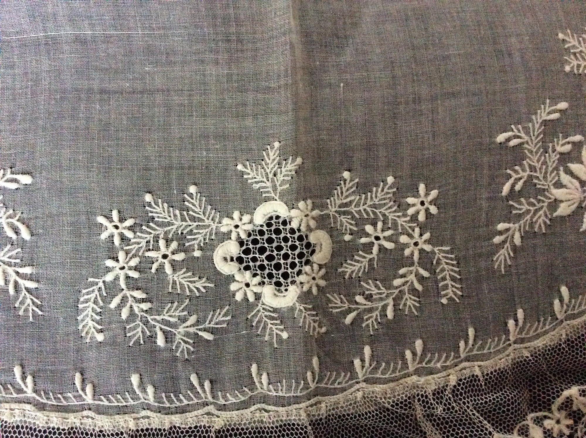 Victorian Laceayrshire Embroiderymuslin Collarwhitework Collarhand