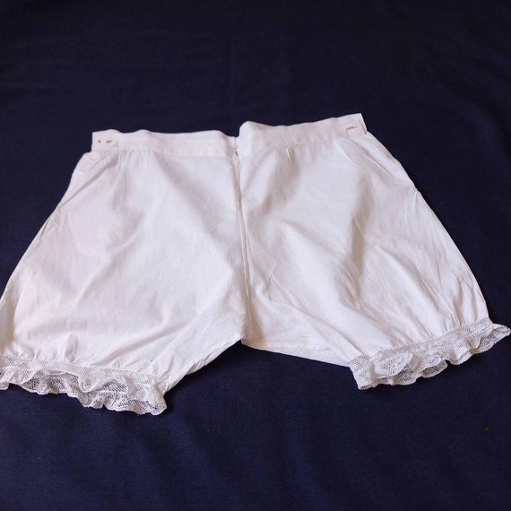 Victorian Open Crotch Underwear White Cotton Bloomers Eyelet Lace Antique  Crotchless Embroidered Edwardian Lingerie Shabby Chic -  Canada