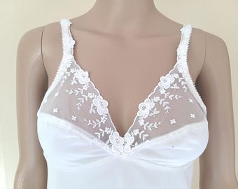 Anágua vintage St Michael em nylon e poliamida - anos 1970
