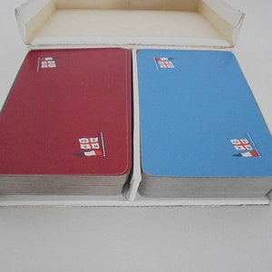 De la rue Spielkarten, Werbung für New ansonsten Seeland shipping Co. Double Pack, 1950er Jahre