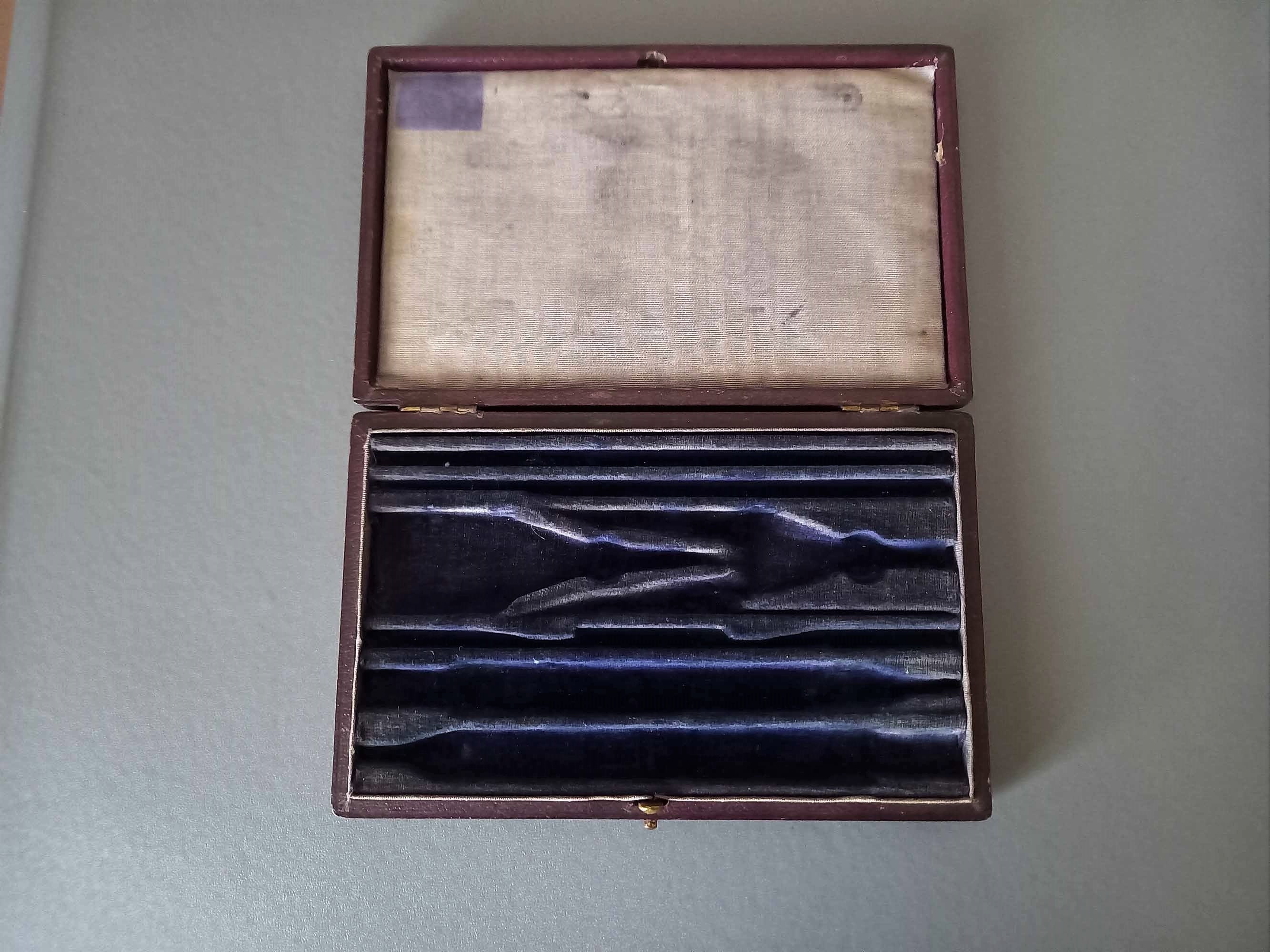 Antique Mathematical Drawing / Technical-Drafting-Scientific Instrument-Drawing-Empty Case