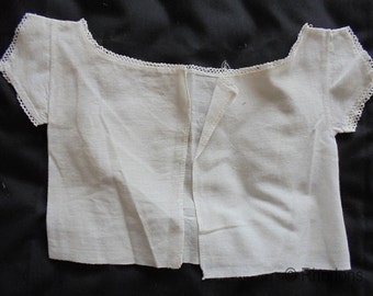 Victorian Baby First Shirt - Linen 1800s