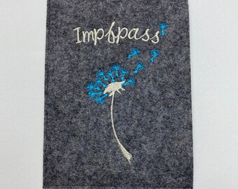 Impfpass, Blume, Impfpasshülle