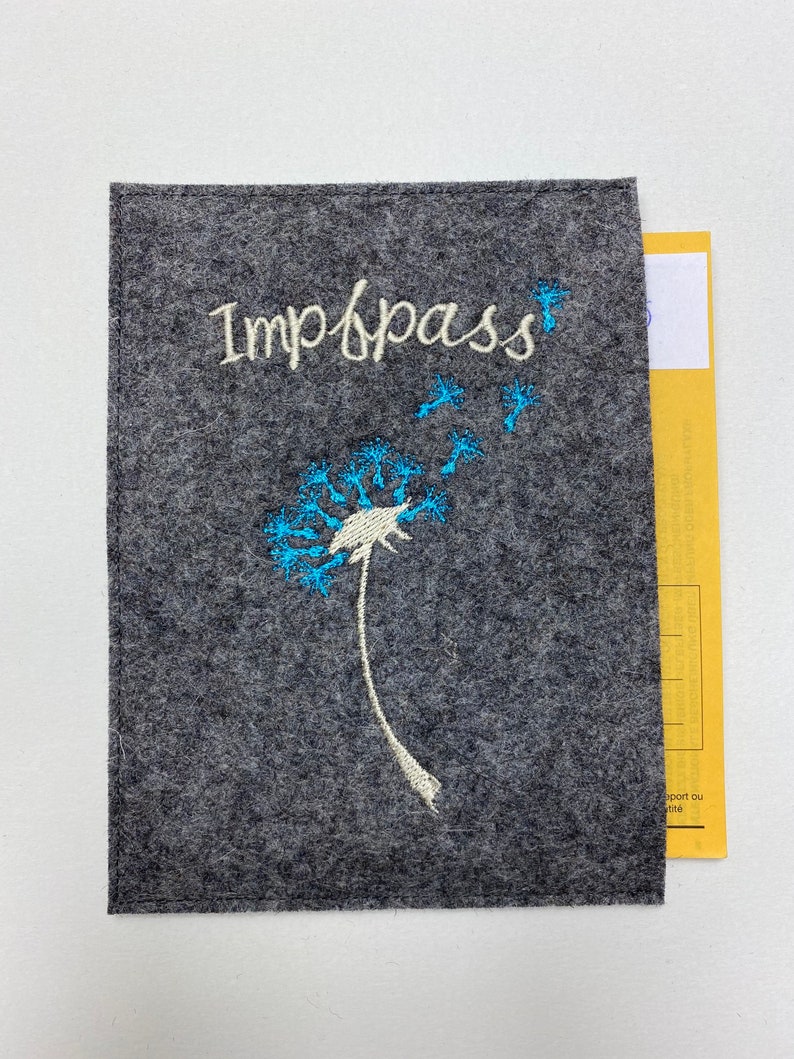 Impfpass, Blume, Impfpasshülle Bild 2